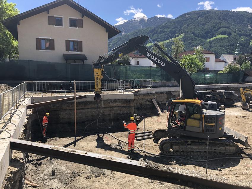 Residence-Silvy_Baugrubensicherung_Deep-Soil-Mixing-DSM-Duktile-Rammpfähle_Keller-Fondazioni_1